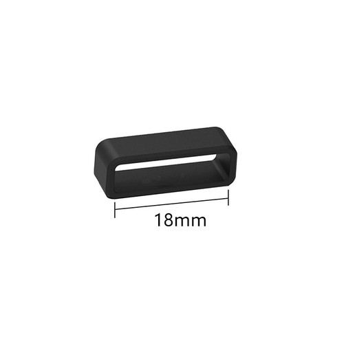 Rubber PVC Watch Strap Buckle Band Keeper Hoop Loop Holder Retainer Rings New - Picture 12 of 18