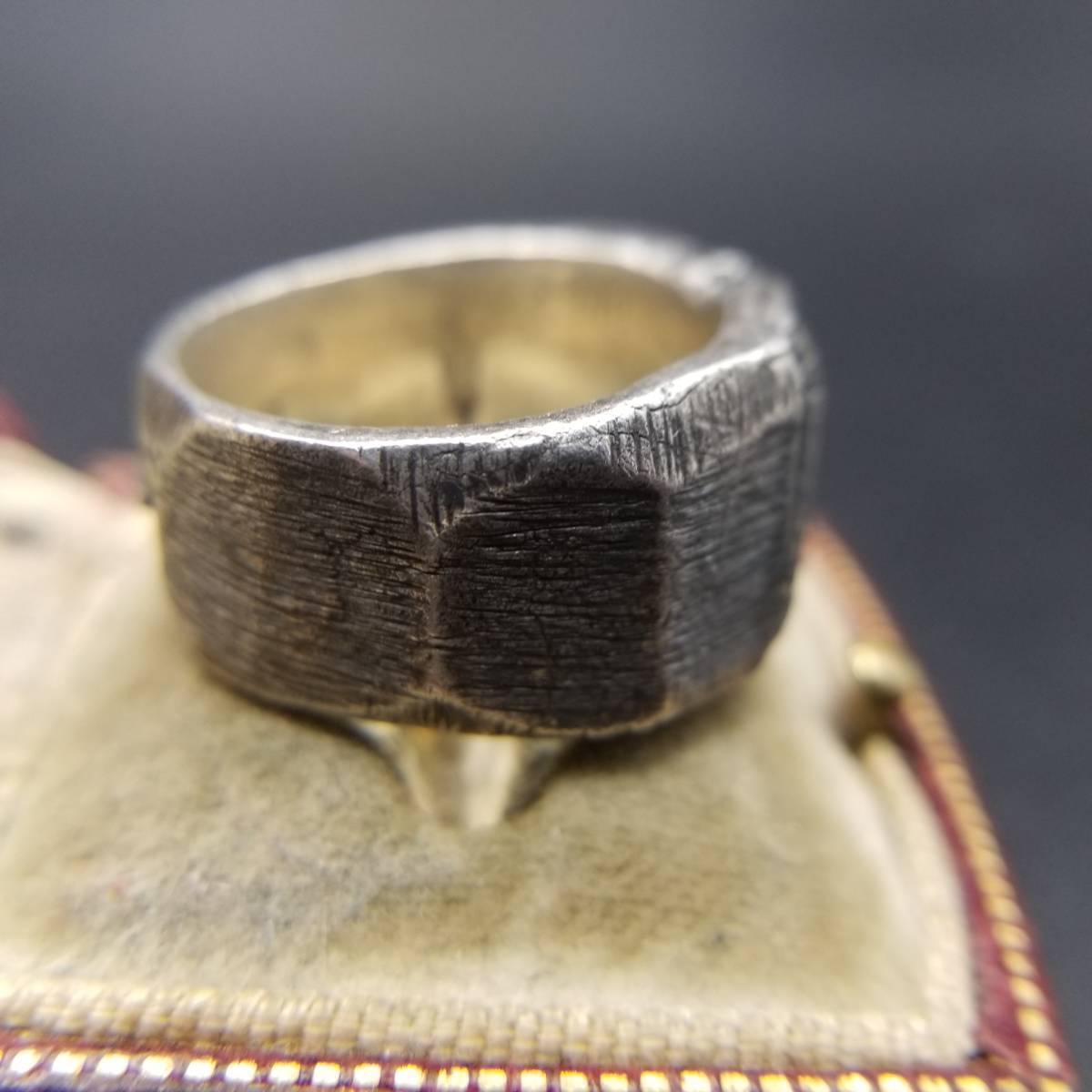 最も優遇の Falls Niagara PALMER BUCK Sculpture Band Vintage Silver 925 22号~