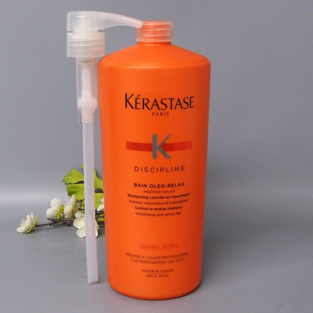 WITH PUMP Kerastase Discipline Bain Oleo Relax Shampoo 1000ml