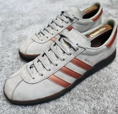 Adidas München Herren Wildleder Sneaker Sesam-Bronze UK 11 EU 46 US 11,5 (X435)