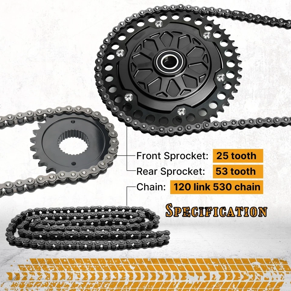 Chain Drive Transmission Sprocket Conversion Kit for Harley 2009-up Street Glide - Image 3 of 4