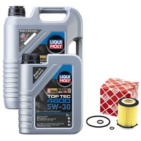 MotoröL Set 4600 5W-30 Liqui Moly 6 Liter + ÖLfilter FüR Mercedes B-Klasse CLA