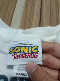 Vintage Sonic the Hedgehog 2000s Silver Shadow Sega Genesis Game Rare Shirt