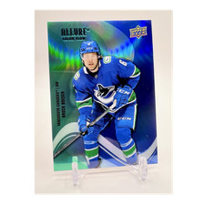 Upper Deck Allure Color Flow Green Blue Brock Boeser #SF-42 Canucks 2022-23