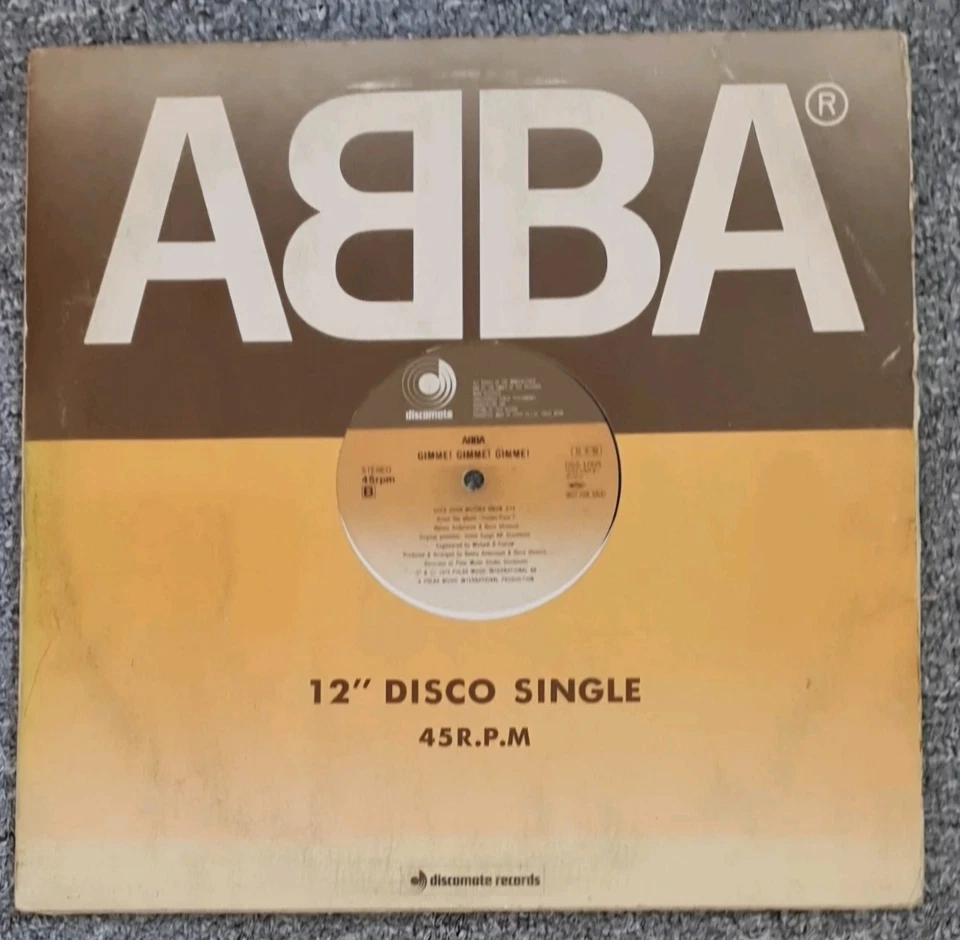 ABBA 12" MAXI JAPAN PROMO GIMME!GIMME!GIMME!/ DOES YOUR MOTHER KNOW 1981 - Bild 3 von 4
