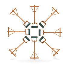 Maypole Heavy Duty Adjustable Multi Bird Table with Easy Clean Removable Base