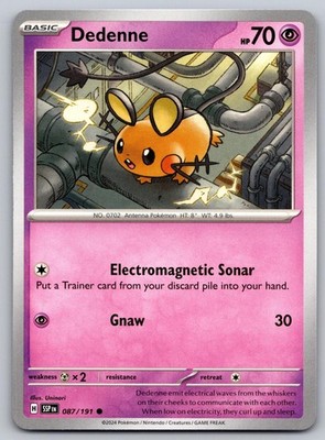 Dedenne 087/191 Common Surging Sparks Pokemon Near Mint