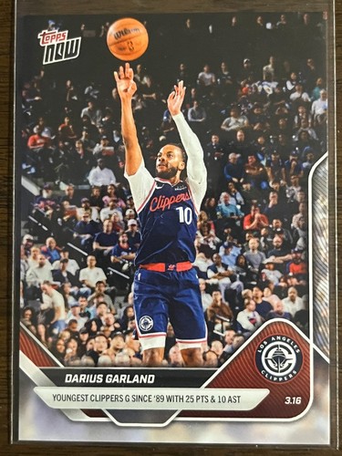 Darius Garland – Darius Garland - 2025-26 NBA Topps NOW® - Card 209 - PR: 411