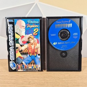 Vintage Virtua Fighter 2 1995 Sega Saturn 3D Fighting Video Game with Manual