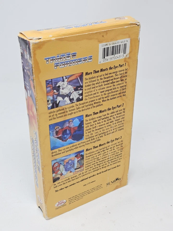 Transformers VHS (2000) Rhino Video "More Than Meets The Eye" Blockbuster VIDEO - Image 2 of 4