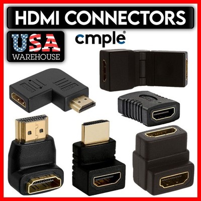 HDMI Connector Coupler HDMI Adapter Extender Male or Female Up Down Right Left