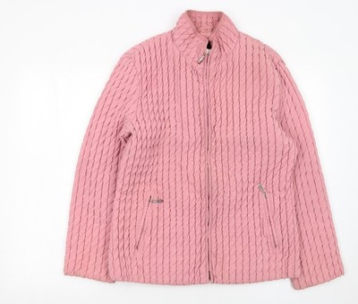 Gallery Damen Steppjacke rosa Größe M durchgehender Reißverschluss Freizeit