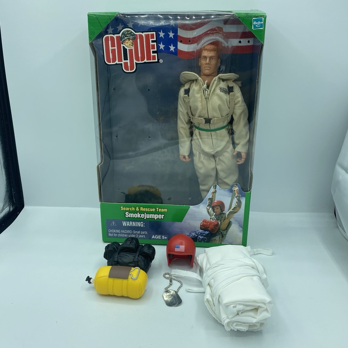 Rare Vintage G.I. Joe Search & Rescue Team Smokejumper Figure 2002