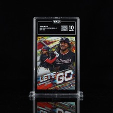 2025 Topps Pristine🔥SSP🔥 LET'S GO!!! James Wood  (RC) TAG 10[979] Gem Mint