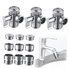 3 Set Faucet Diverter Valve with Aerator include 55/64'', 15/16'', G1/2''