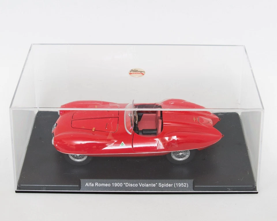 Alfa Romeo 1900 Disco Volante Spider 1952 1/24 con Teca, mai aperta come nuova - Immagine 2 di 4