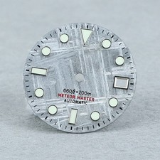 28.5mm Meteorite Texture Dial BGW9 C3 Lume Fits NH35 NH36
