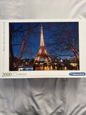 Clementoni Eiffel Tower Paris Nighttime 2000 Piece Jigsaw Puzzle NEW