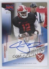 2020 Topps XFL Auto Blue /25 Cardale Jones #AU-CJ Auto 0g0