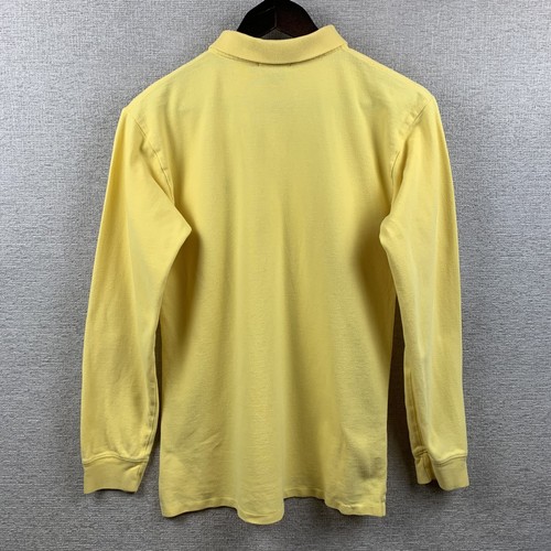 Polo Ralph Lauren Polo Shirt Youth XL(20) Yellow Long Sleeve Classic Pony Casual - Picture 18 of 22