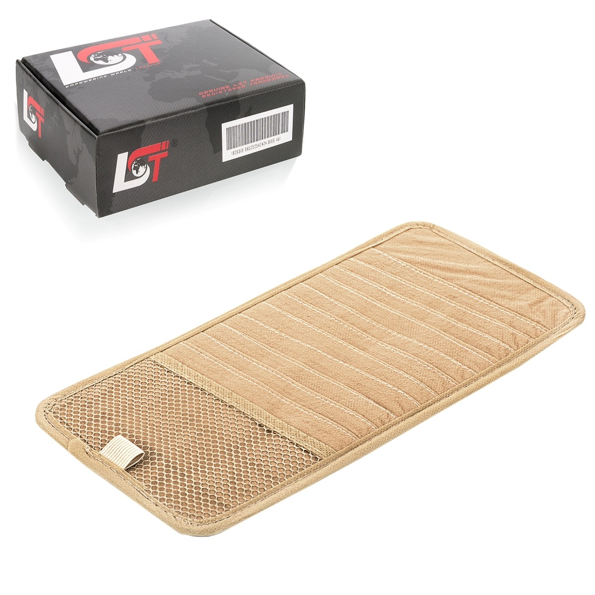 Cd Dvd 12 Sun Visor Bag Organizer Holder Beige for LANCIA