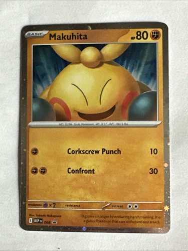Makuhita Pokemon Card 068 Mega Evolution Promo MEP Reverse Holo NM