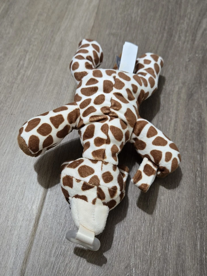 "Soporte para chupete AVENT jirafa peluche clip Lovey acurrucarse 8""" Foto 2 de 4