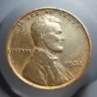 1932 (P) LINCOLN WHEAT CENT nice "AU" Red Outer Ring condition #2627