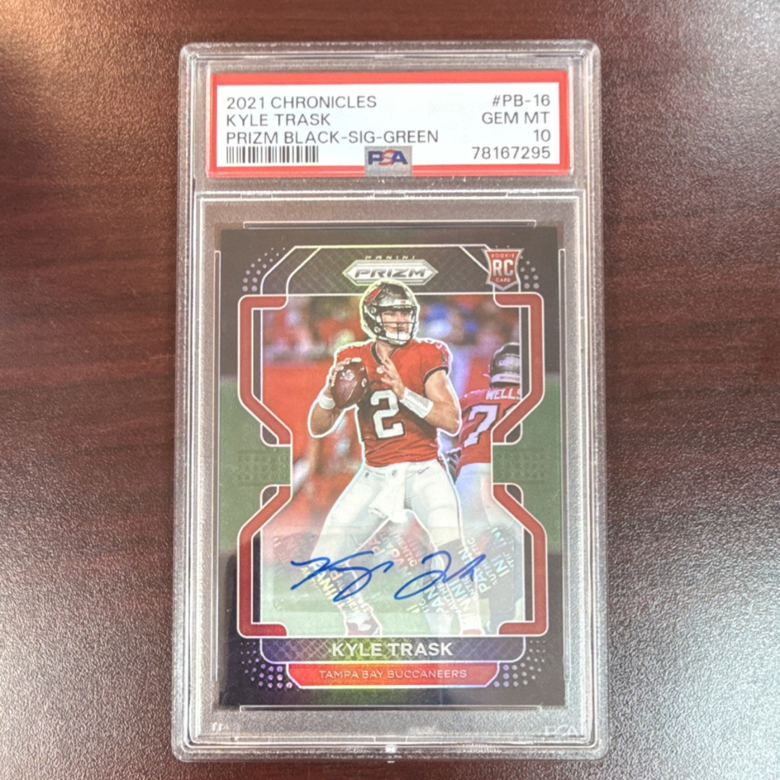 Kyle Trask Panini Chronicles Prizm Black #PB16 Signature