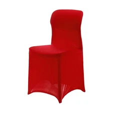 Polyester Spandex Chair Cover 85-105cm Banquet Chair Slipcovers, Red
