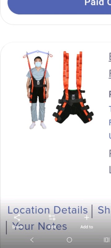 EZ Professional Walking Assist And Standing Training Sling