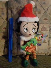 Betty Boop Plush Merry Christmas Stuffed Doll Sugar Loaf New With Tags