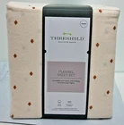 Threshold Flannel Sheet Set Queen Size 1 FlatSheet 1 Fitted Sheet & 2 pillowcase