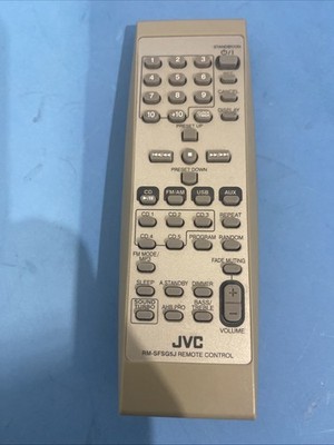Original JVC Victor RM-SFSG5J Micro Component Stereo System Remote Control