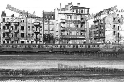 PE-Fotoabzug 10x15 DR S-Bahn Berlin Steglitz Gbf 1950 / F199292