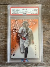 Oneil Cruz 2022 Topps Pristine 248 Pristine Orange Refractor /25 SSP PSA 10