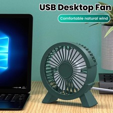 Mini USB Desk Fan Small Quiet Personal Cooler USB Powered Portable Table Fan UK