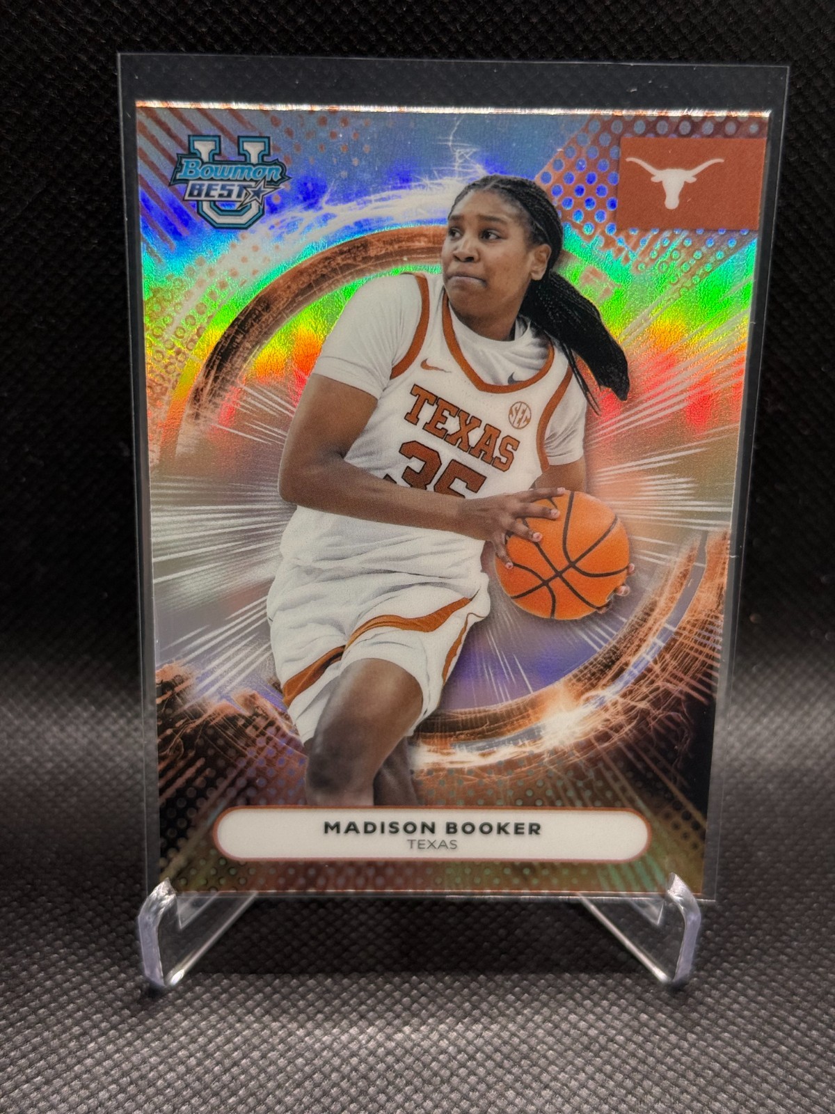 2025-26 Bowman Best University - Madison Booker Refractor #23 Texas