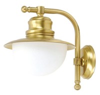 Maritime Wand Leuchte Pella Mattes Glas Messing AußEn Lampe Terrasse Haus TüR