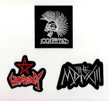 THREE NEW ROCK - PUNK - METAL IRON-ON OR SEW-ON PATCHES
