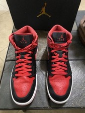 Preços baixos em Jordan 1 Mid Black Red | eBay Preços baixos em Jordan 1 Mid Black Red | eBay
