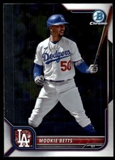 Mookie Betts 2022 Bowman Chrome #84 Los Angeles Dodgers FREE SHIP AutographDen
