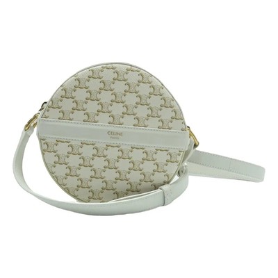 Celine White Leather Shoulder Bag 837-032125