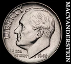 1946 Roosevelt Dime- Silver- Choice Gem Brilliant Uncirculated No Reserve #i8804