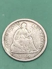 1860 O Seated Liberty Half Dime, New Orleans VG+ Nice Coins