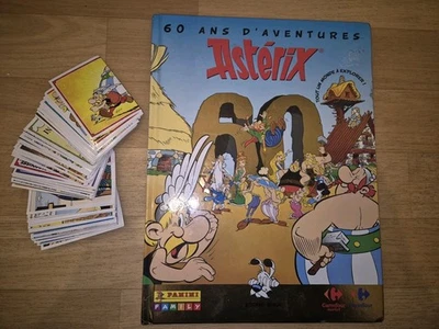 Album vide +124 stickers set complet asterix 60 ans d'aventures carrefour panini - Photo 1/4