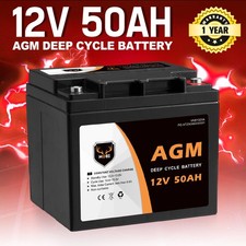 Mobi 12V 50AH AGM Battery Deep Cycle Mobility Scooter Golf Cart Camping
