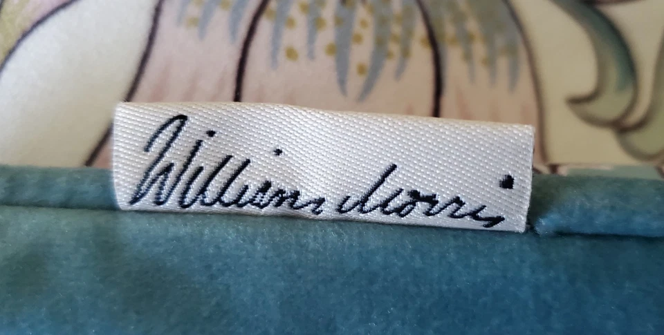 William Morris Abstract Floral Design Throw Pillow Covers Set of 2   22" x 22" - Image 4 of 4