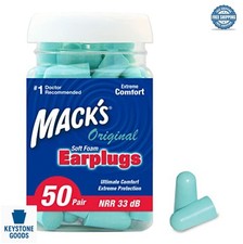 Foam Earplugs 50 Pair 33dB NRR Noise Reduction Sleeping Travel Snoring Work