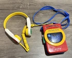 Vintage "My first Sony" WM-F3050 cassette walkman. Untested. Original Headphones